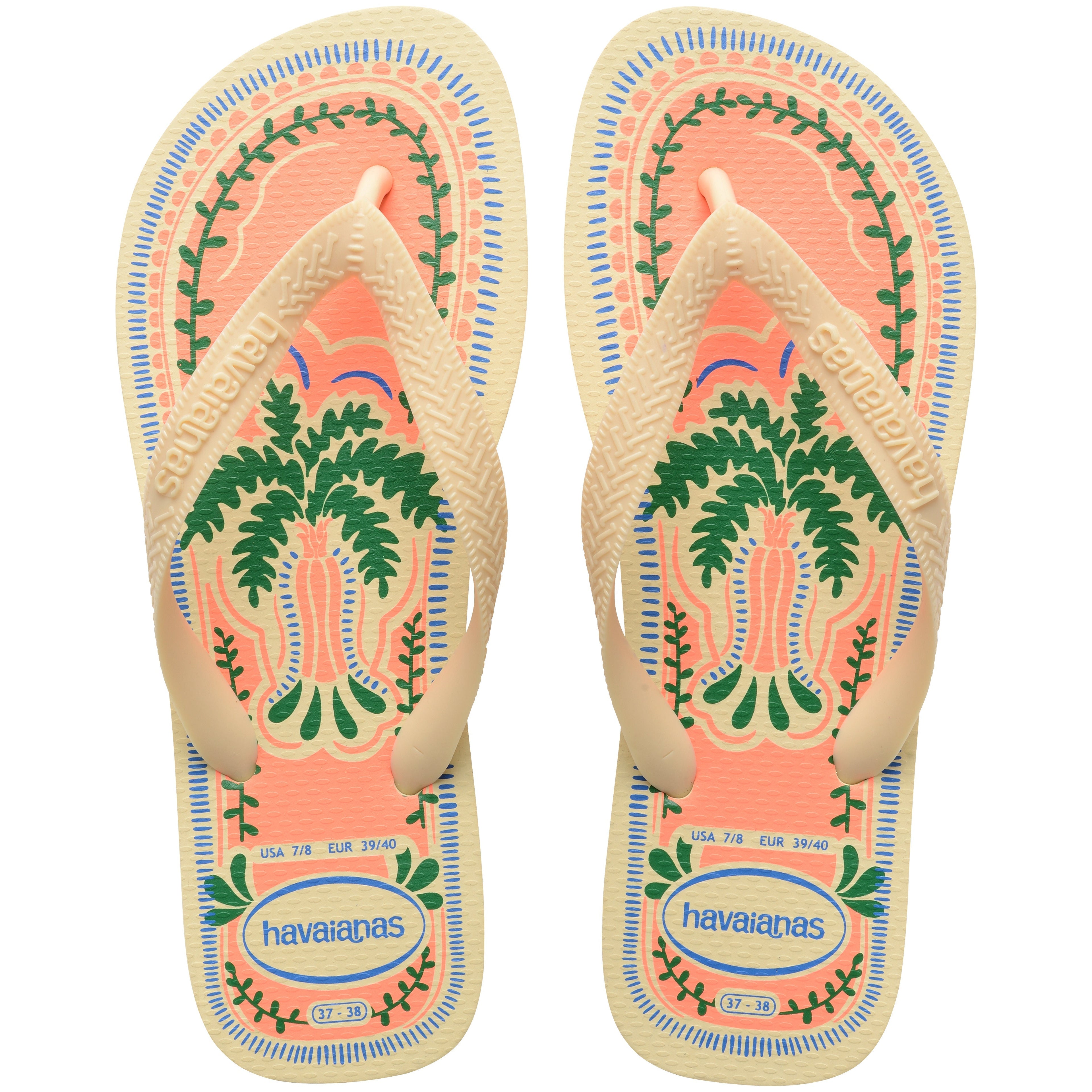 Women's Top Summer Vibes Flip Flops - BUTTERCREAM